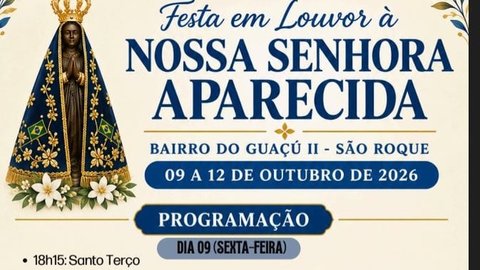 Tríduo e Festa em Louvor a Nossa Senhora Aparecida