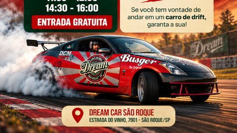 Show de Drift no Dream Car