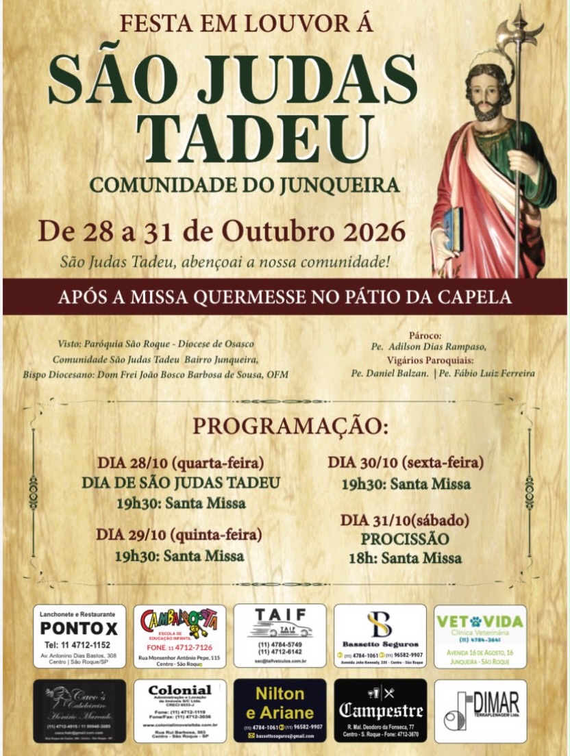Festividade na Comunidade São Judas Tadeu - Junqueira