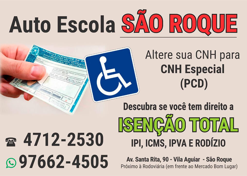 Altere sua CNH para CNH Especial (PCD)