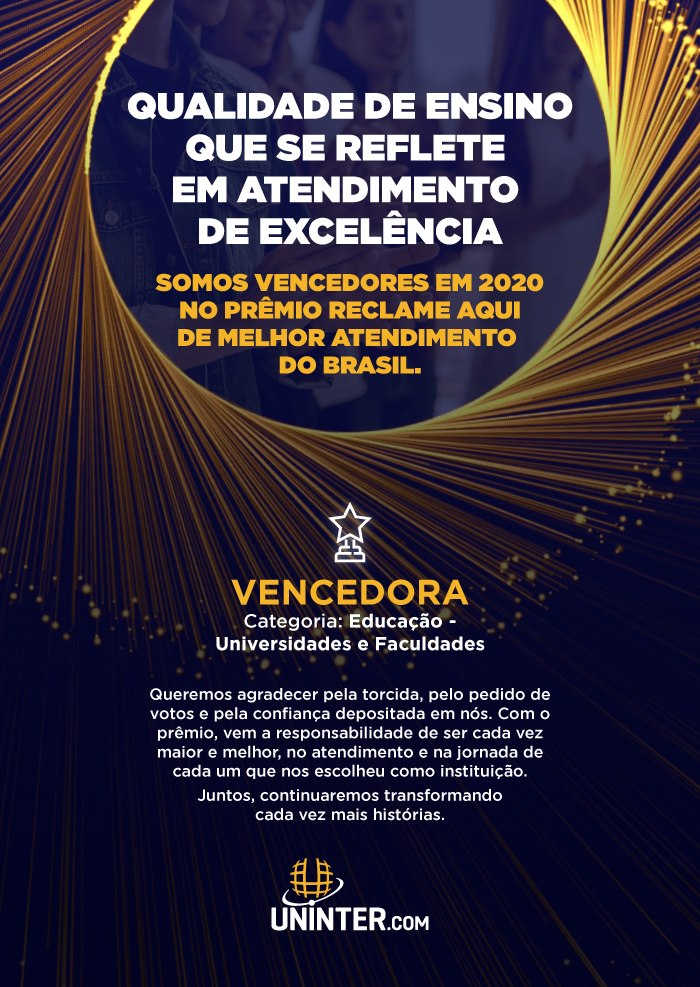 Uninter é finalista do Prêmio Reclame Aqui 2023