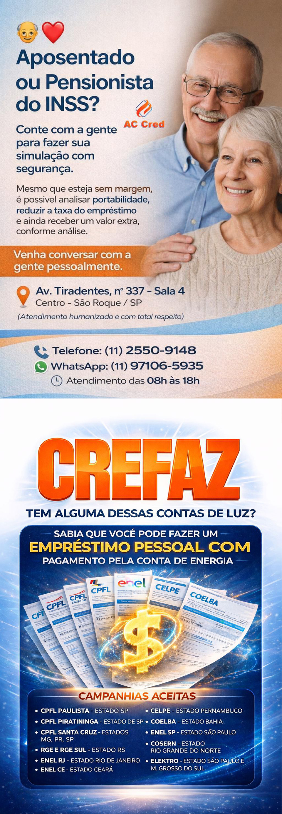 AC Cred - Cr�dito consignado para aposentados e pensionistas do INSS - Formaliza��o digital