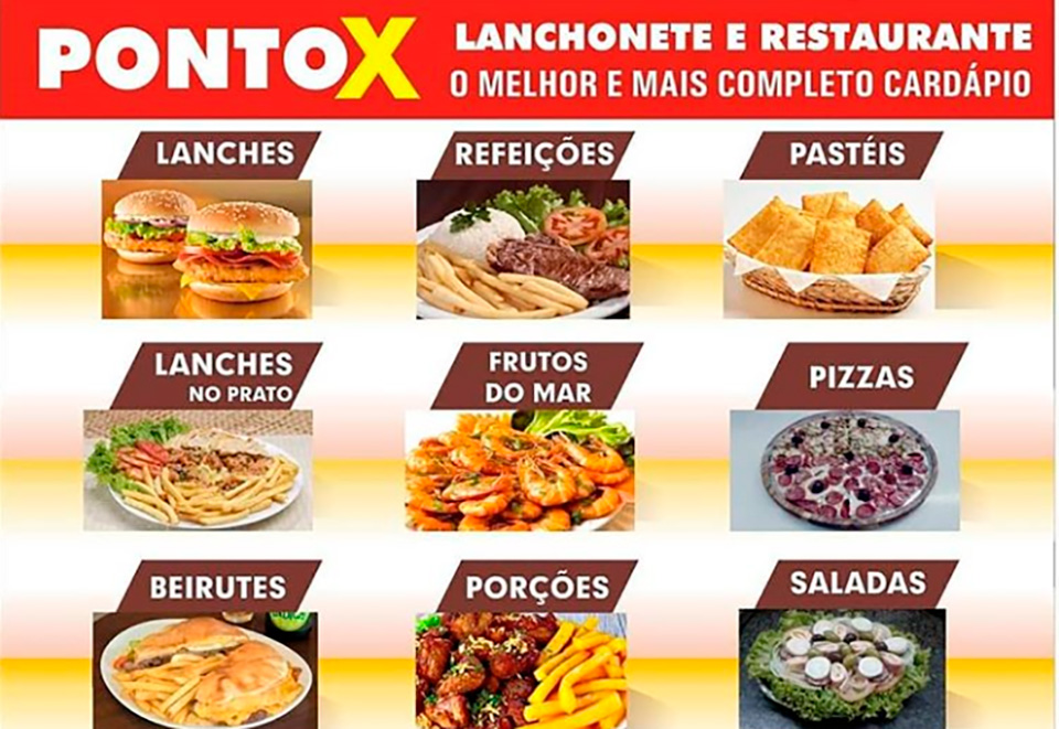 Ponto X Lanches em Ribeira Cardápio