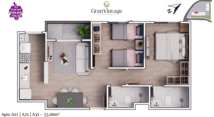 Casa em Jardim Rene, São Roque - apartamento novo na planta em São Roque - Foto 2