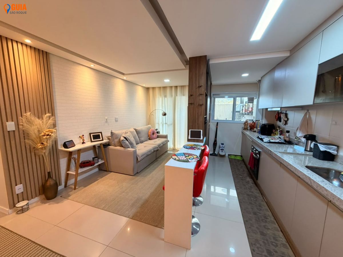 Apartamento em Cambará, São Roque - Apartamento térreo com área gourmet