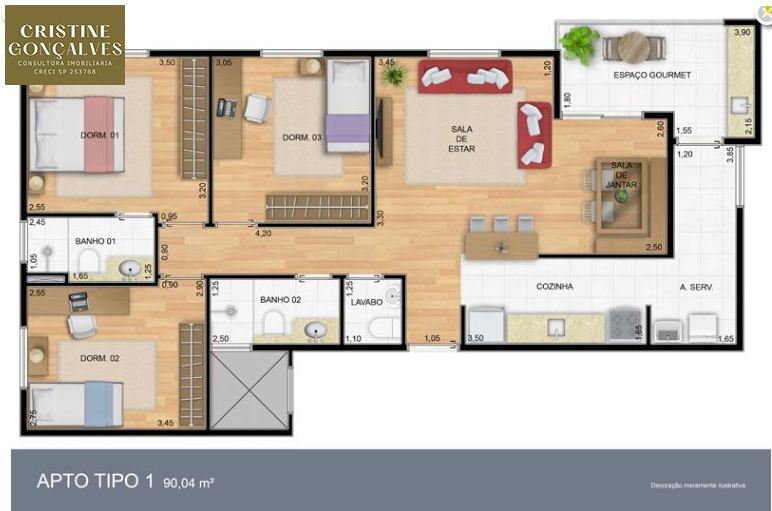 Apartamento em Jardim Brasil, São Roque - Aluga-se ap 3 dormitórios - São Roque/ - Foto 27