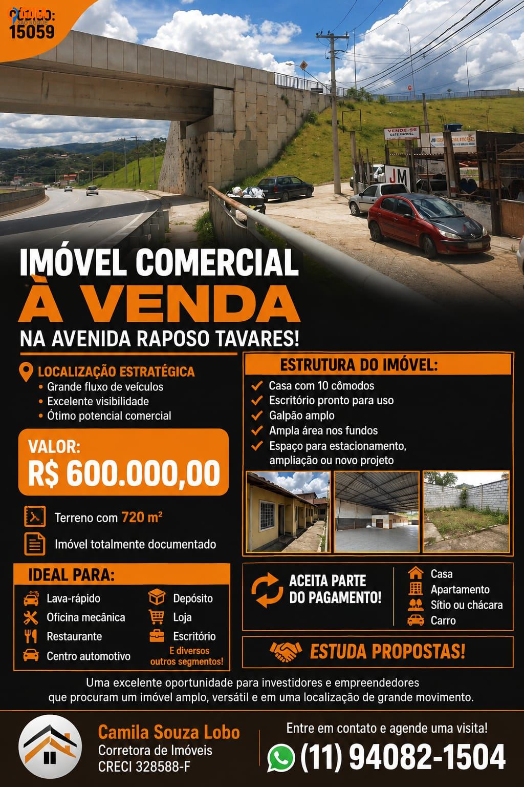 Comercial em , Mairinque - COMERCIAL NA RAPOSO TAVARES - Foto 1