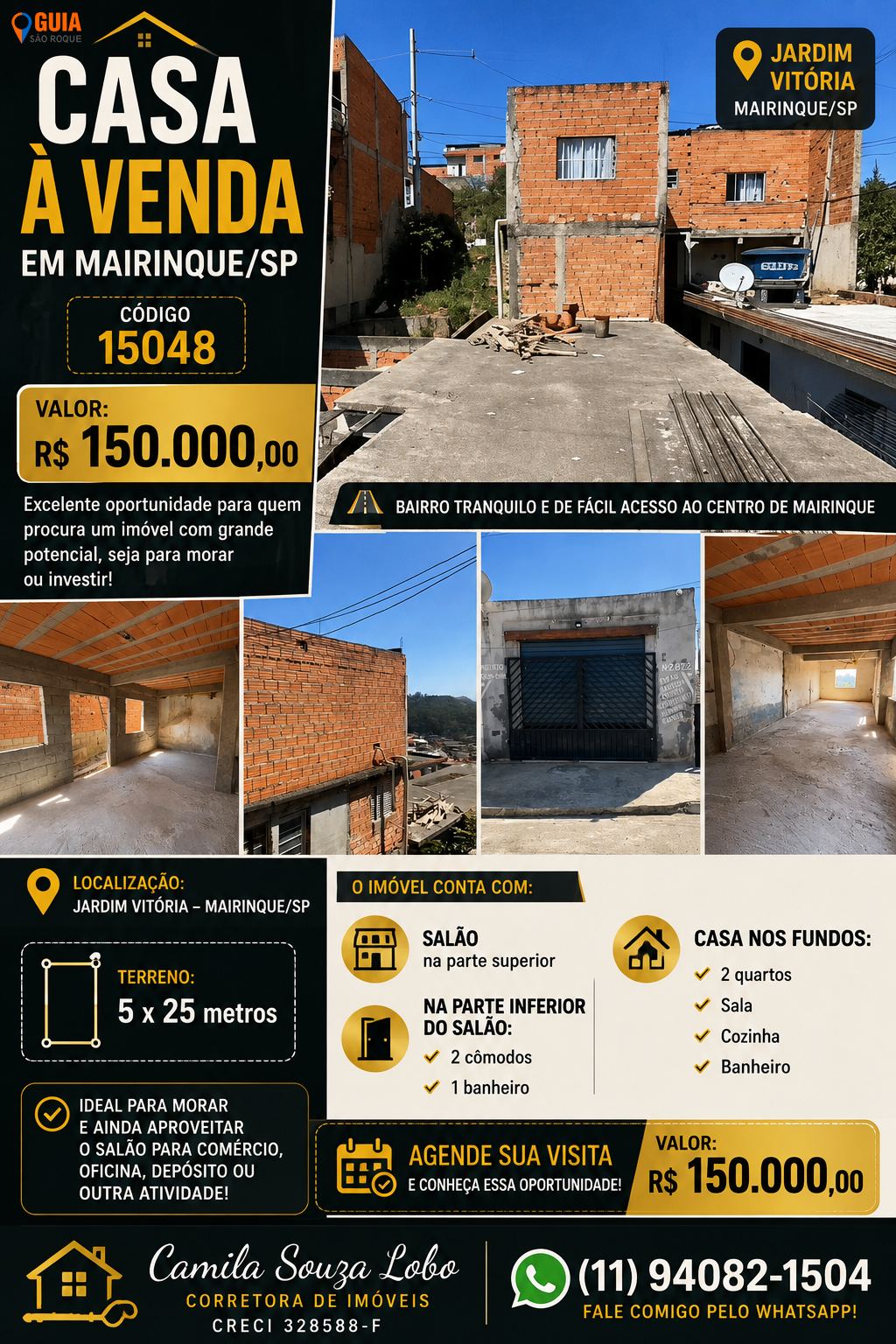 Casa em , Mairinque - CASA EM FASE DE ACABAMENTO