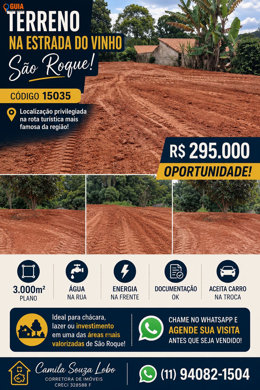 Terreno em , São Roque - TERRENO ESTRADA DO VINHO