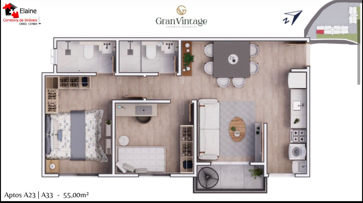 Apartamento em Jardim Renê, São Roque - RESIDENCIAL GRAN VINTAGE – JARDIM REN - Foto 12