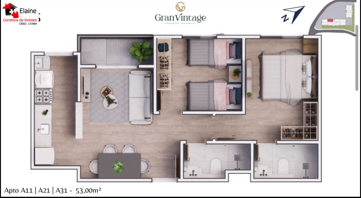 Apartamento em Jardim Renê, São Roque - Gran Vintage - Duplex. - Foto 10