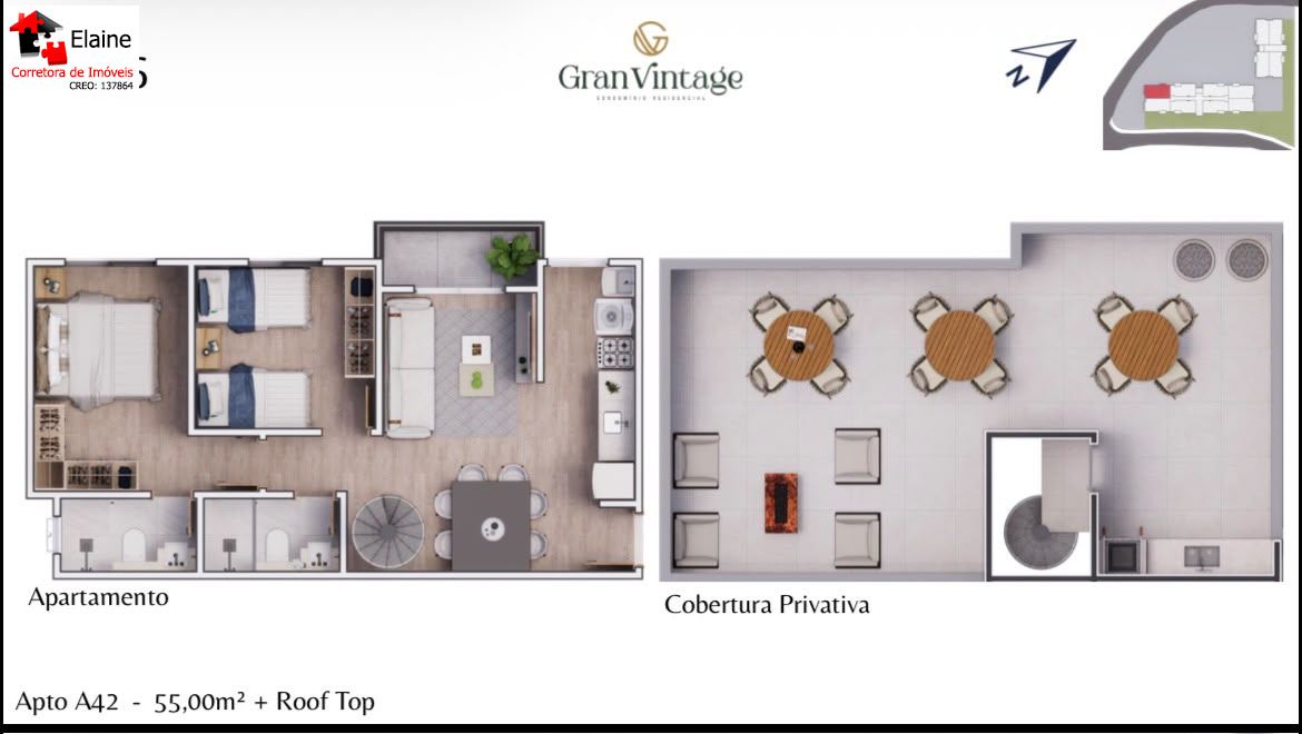 Apartamento em Jardim Renê, São Roque - Gran Vintage - Duplex. - Foto 14