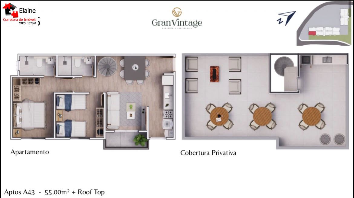 Apartamento em Jardim Renê, São Roque - Gran Vintage - Duplex. - Foto 13