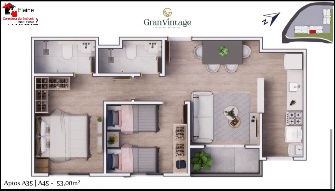 Apartamento em Jardim Renê, São Roque - Gran Vintage - Duplex. - Foto 23