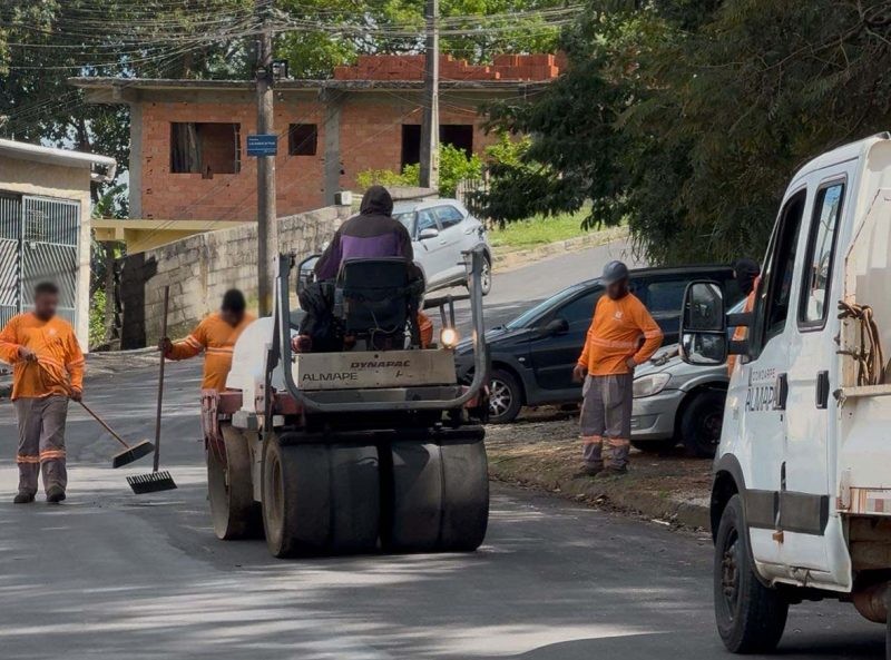 Após reivindicação de Diego Costa, empresa realiza correções no recapeamento asfáltico da Rua Pio XII no Jardim Mosteiro